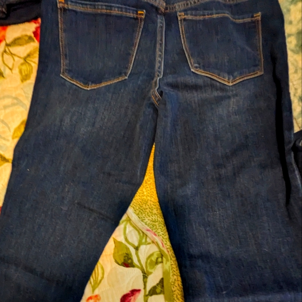Old Navy Ladies Mid-Rise Kicker Boot Cut Jeans Size 6 LONG